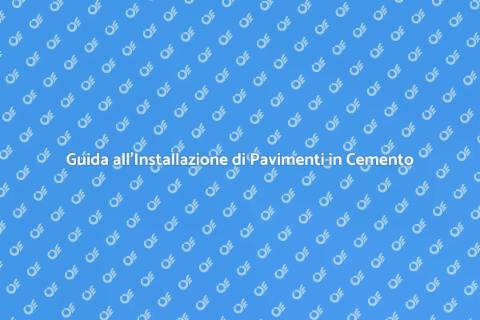 Pavimento in Cemento: Installazione Facile