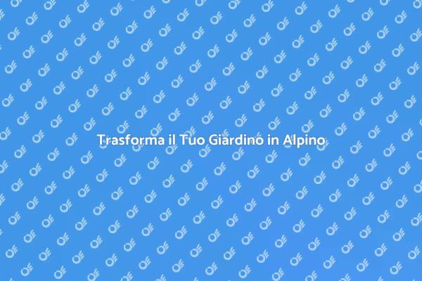 Crea il Tuo Giardino Roccioso Alpino