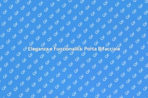 Porta Bifacciale per Interni Elegante