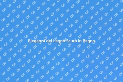 Mobile Bagno in Legno Scuro
