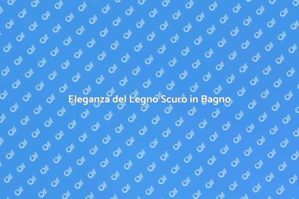 Un Bagno Unico con Legno Scuro