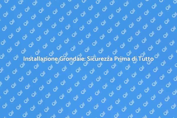 Grondaie in PVC: Importanza della Correzione