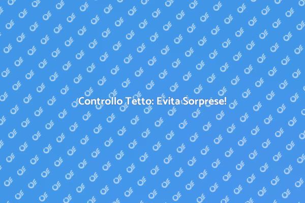 Ispeziona il Tetto: Sicurezza Prima di Tutto