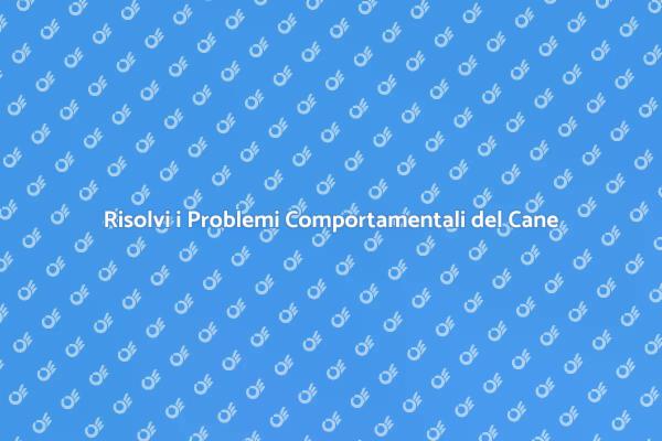 Addestramento Cani: Soluzioni Comportamentali