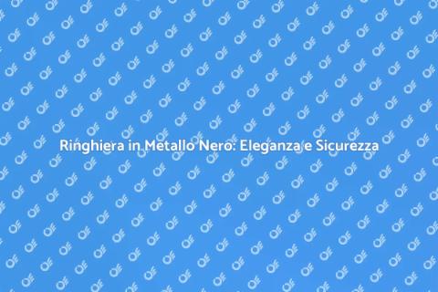 Ringhiera in Metallo Nero per Esterni
