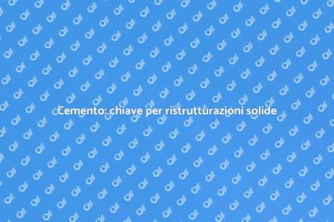 Gestione del cemento nelle ristrutturazioni