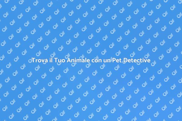 Servizio Specializzato per Animali Scomparsi