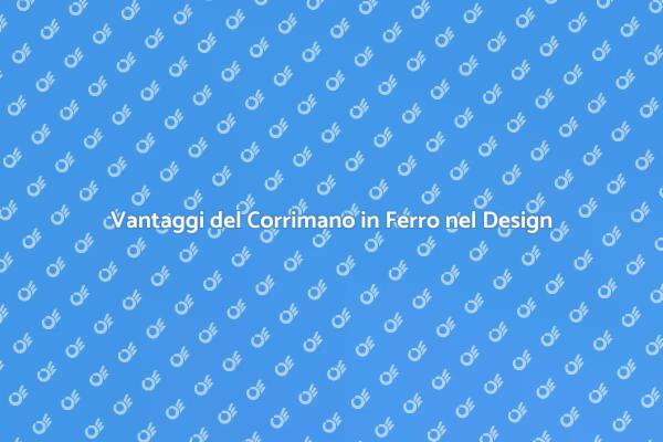 Corrimano in Ferro: Sicurezza e Design