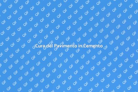 Manutenzione Pavimento in Cemento