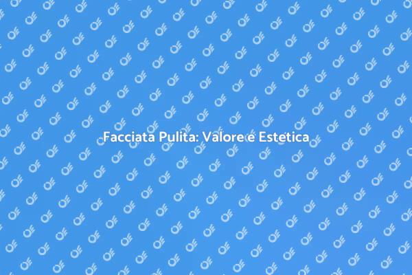 Rinnova la Tua Casa con una Facciata Pulita
