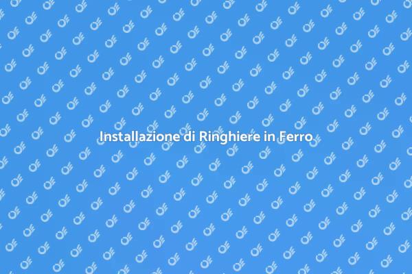 Ringhiere in Ferro per ogni Spazio