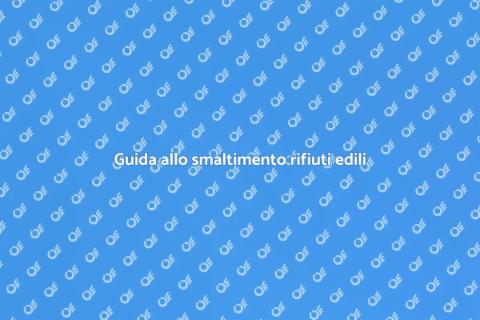 Smaltire rifiuti edili e industriali