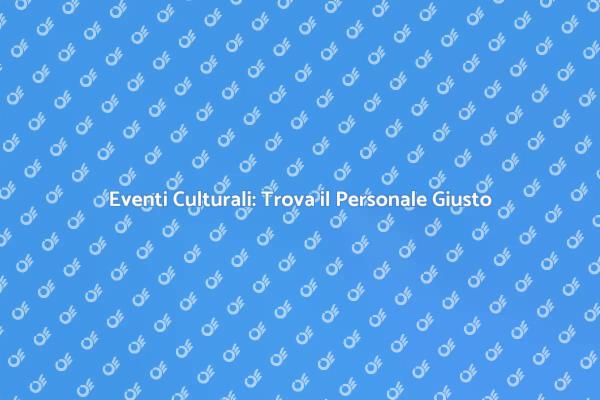 Organizzare Eventi con Esperti