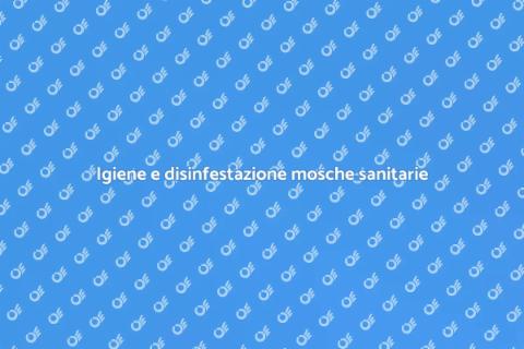 Disinfestazione mosche in sanità