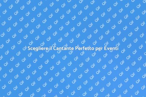 Cantante per Serate Live Indimenticabili