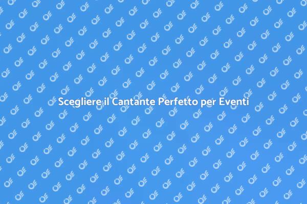Melodie da Vivere: Cantante per Eventi