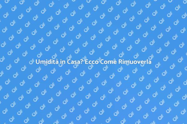 Soluzioni per Rimuovere l'Umidità