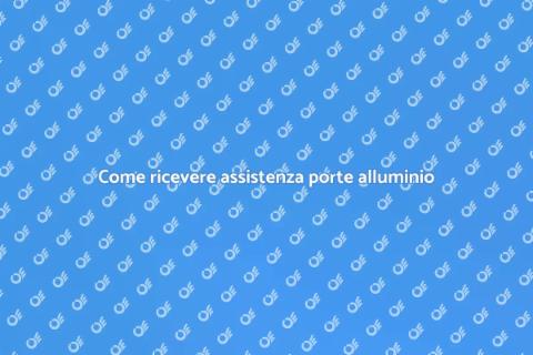 Assistenza per porte in alluminio