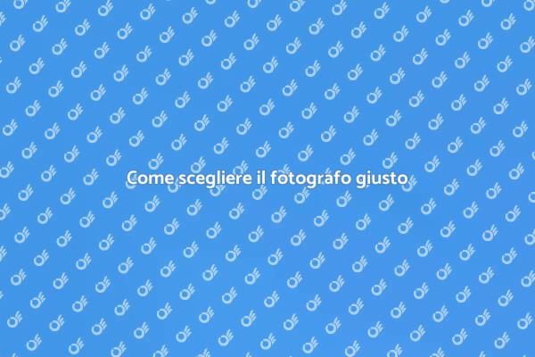 L'importanza di un fotografo esperto