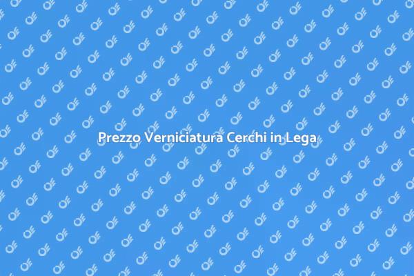 Rinnova i Tuoi Cerchi in Lega Oggi!