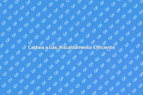 Caldaia a Gas: Comfort e Efficienza