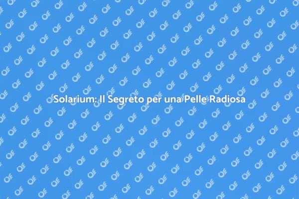 Solarium: Abbronzatura Senza Sole