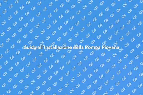 Installazione Efficiente di Pompe Piovane