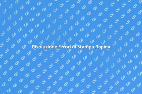 Come Riparare Errori di Stampa