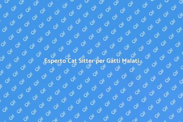 Cat Sitter per Gatti con Malattie