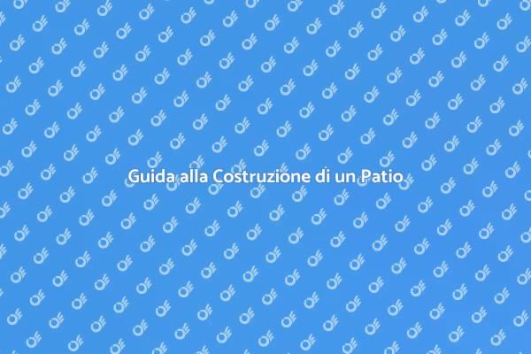 Trasforma il Tuo Giardino con un Patio