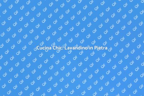 Lavandino in Pietra: Eleganza e Funzionalità