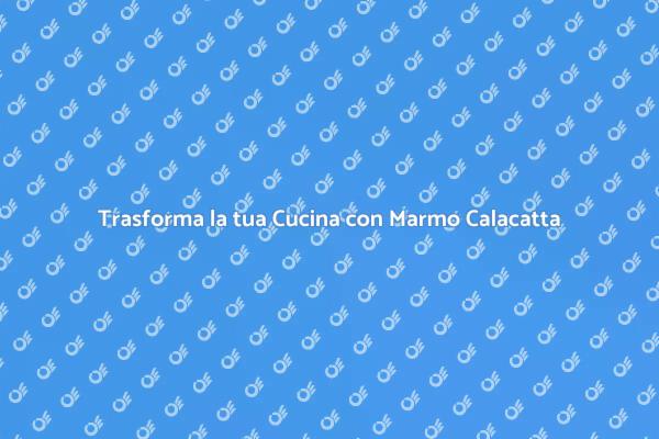 Ristruttura l'Isola Cucina con Marmo