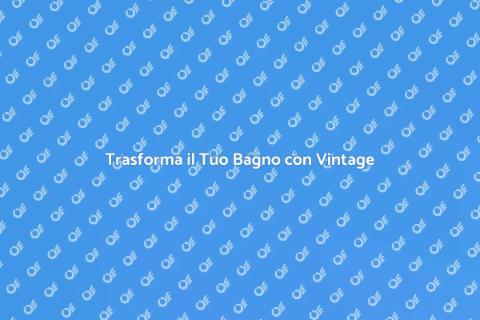 Lavabo Bagno con Rubinetteria Vintage