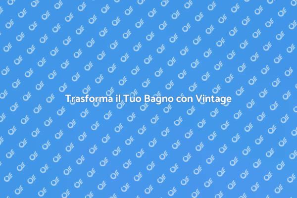 Ristruttura con un Lavabo Vintage