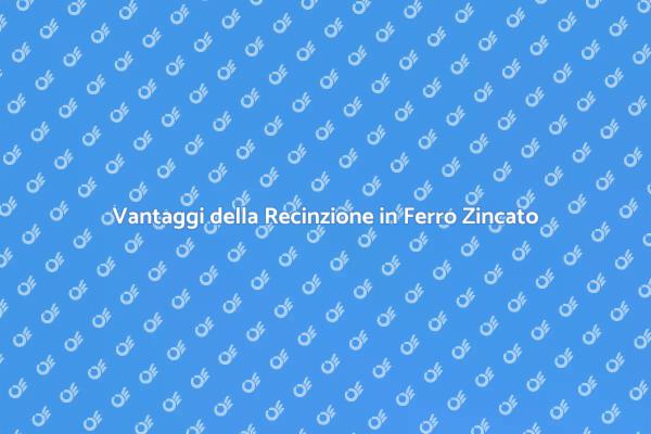 Recinzione in Ferro Zincato per il Tuo Giardino