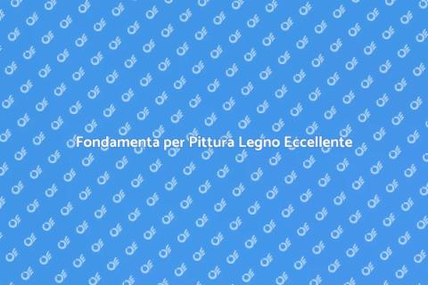 Fondo Pittura Legno: Rifinitura Perfetta