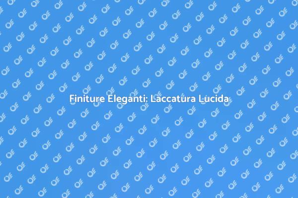 Laccatura di Mobili: Stile e Protezione