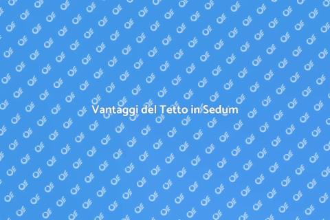 Tetto in Sedum: Sostenibilità Verde