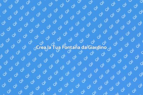 Fontana da Giardino Fai Da Te