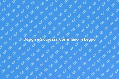 Corrimano in Legno Moderno