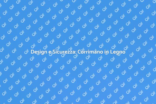 Eleganza del Corrimano in Legno