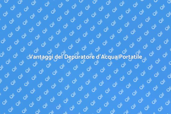 Il Potere del Depuratore d'Acqua Portatile