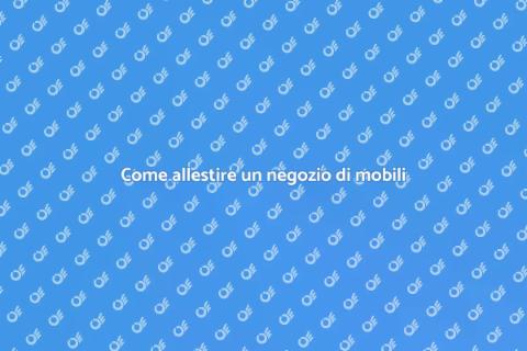 Allestimento negozio di mobili in legno