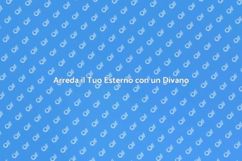 Divano ad Angolo per Esterni
