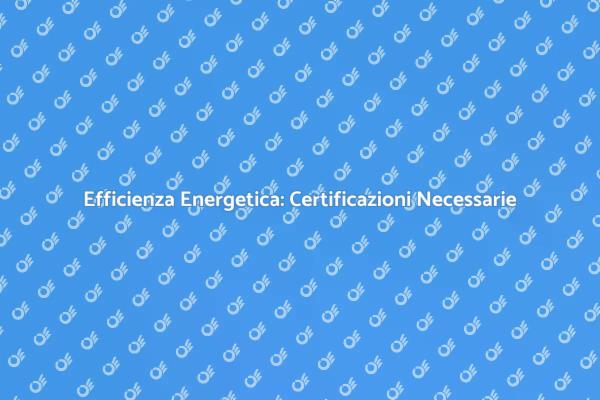 Ottimizza la tua Casa con Certificazione