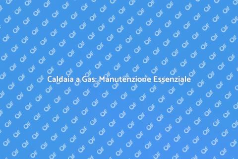 Manutenzione Caldaia a Gas: Sicurezza