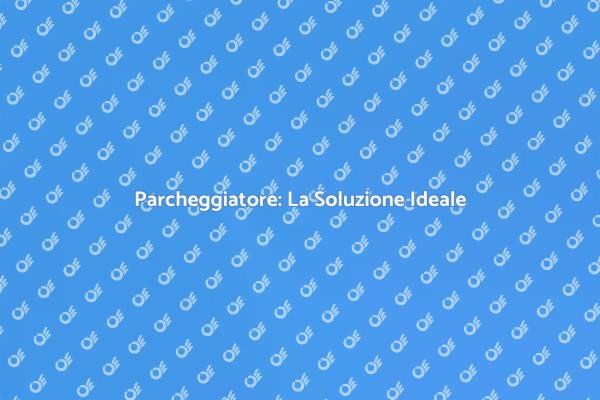 Parcheggiatore: Comodità e Praticità