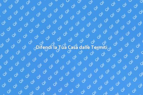 Protezione Anti Termiti per la Casa