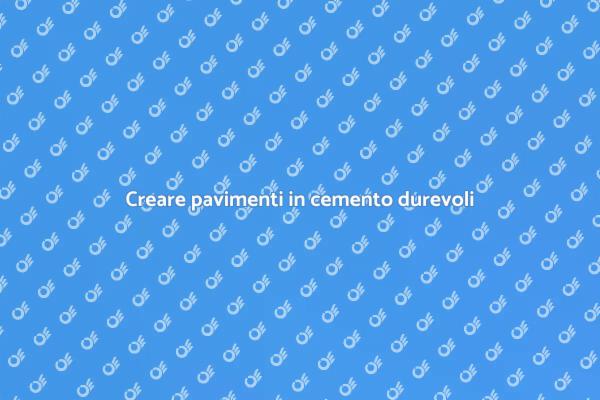 Pavimenti in cemento per esterni resistenti