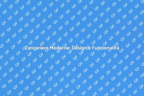 Zanzariere per Finestre Moderne